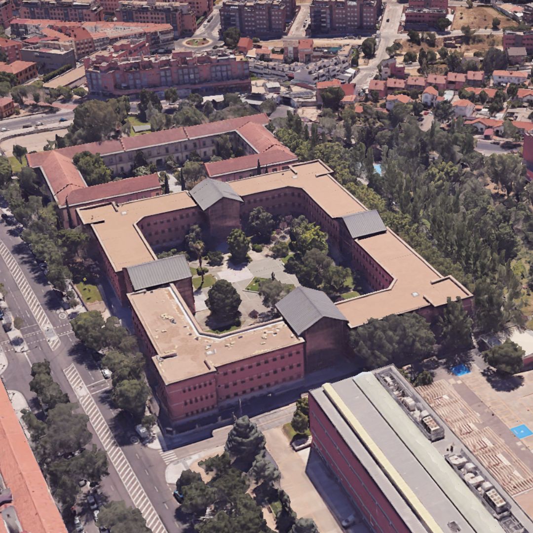 Zona universitaria moderna